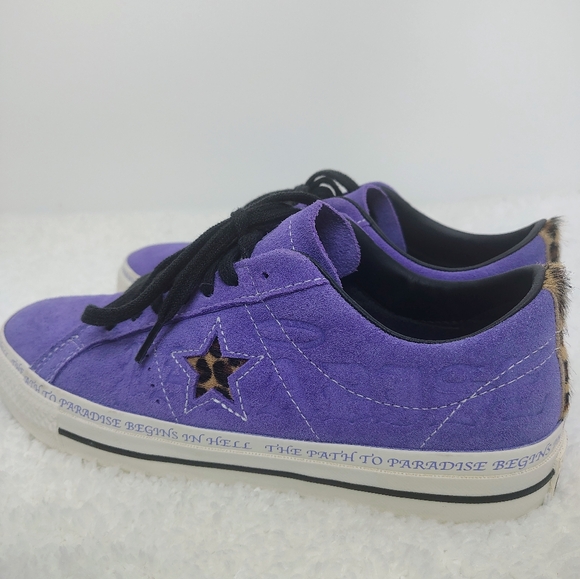 Converse Other - Converse Men's Sneakers Purple Black Multicolor Graphic